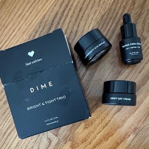 Dime Bright & Tight Trio Skincare sample Set - Black